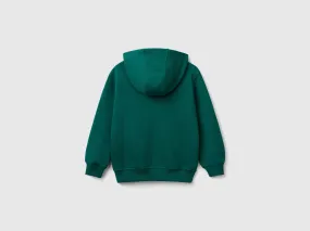 100% cotton hoodie - Dark Green | Benetton