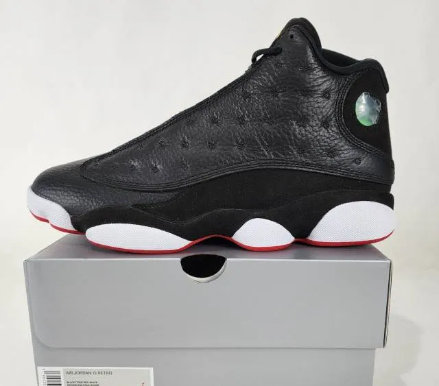 2023 nike air jordan 13 retro playoffs 8-12 black true red w