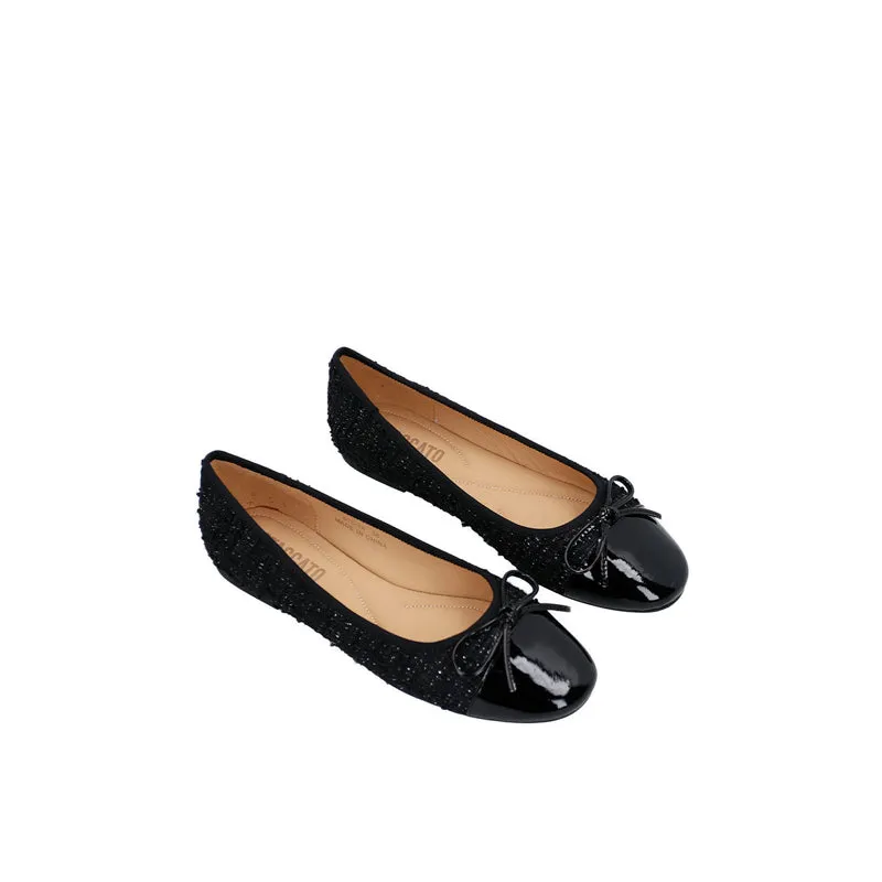 610-16 Women's Flats- Black