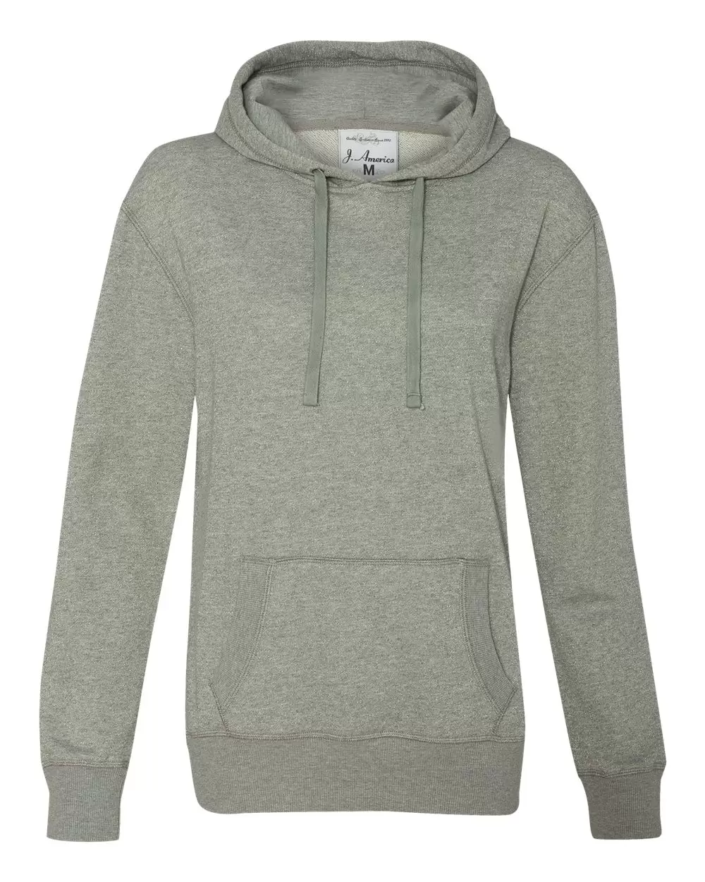 8860 J. America Women's Glitter French Terry Hooded Pullover SKU: 8860