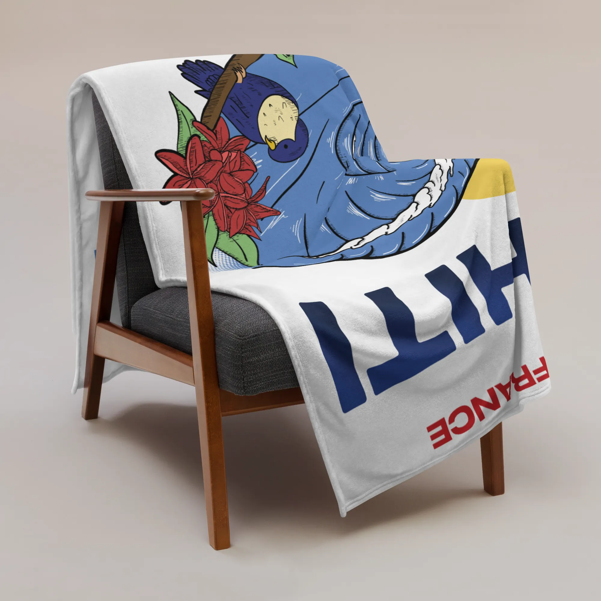 Allez La France Throw Blanket