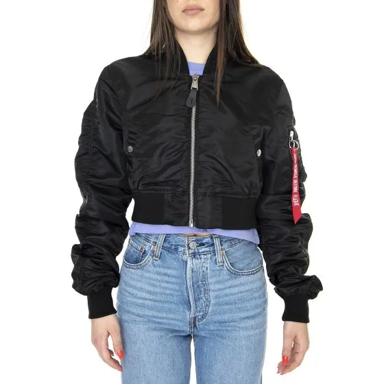 Alpha Industries W' MA-1 Boxy Black Jacket