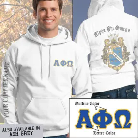 Alpha Phi Omega Crest Hoodie - G185 - SUB