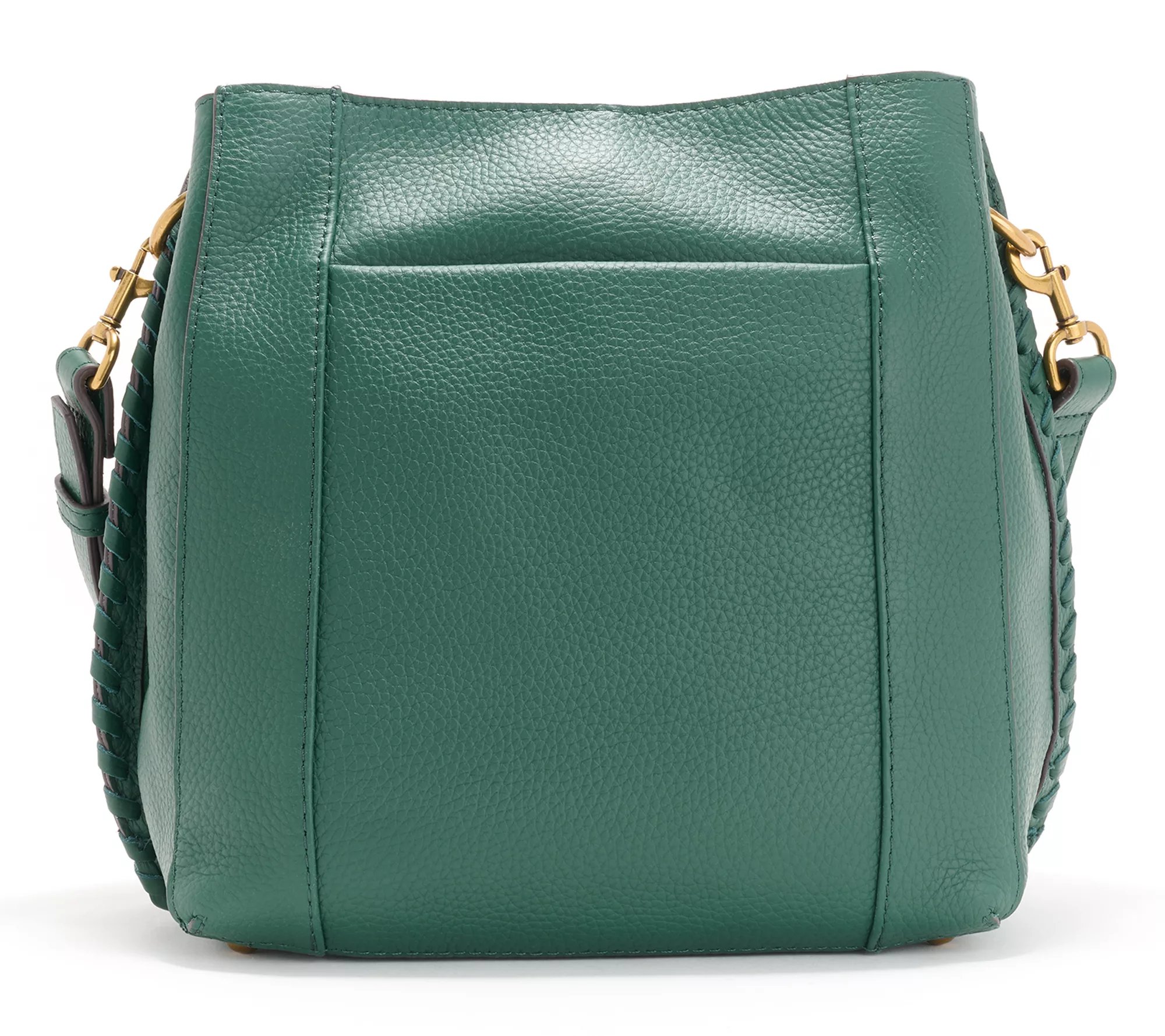 American Leather Co. Pebble Leather Triple Entry Luca Crossbody