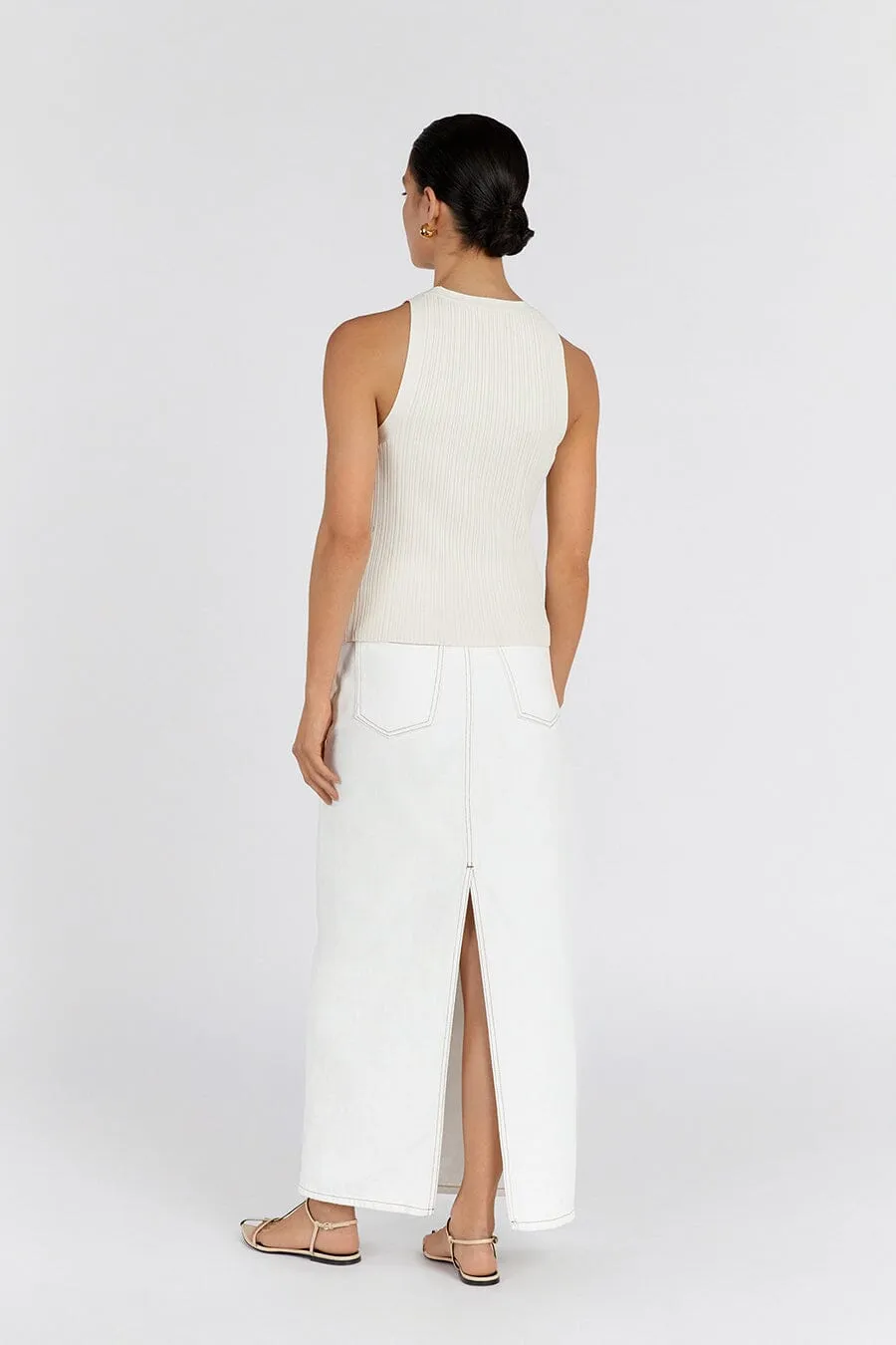 ANDERS CREAM KNIT TANK