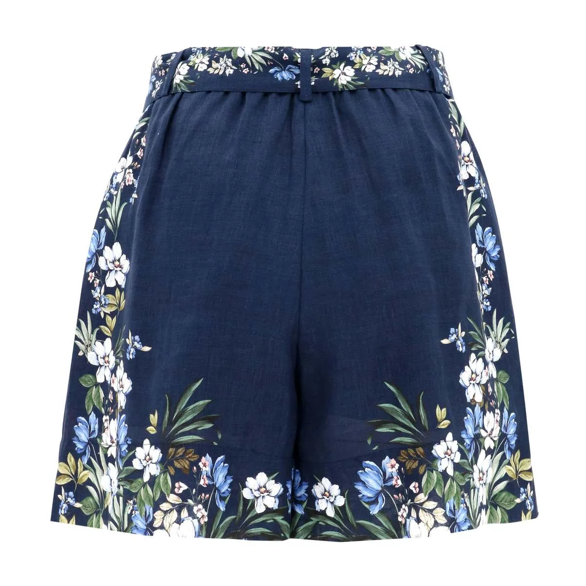 Andie Short - Navy Trellis