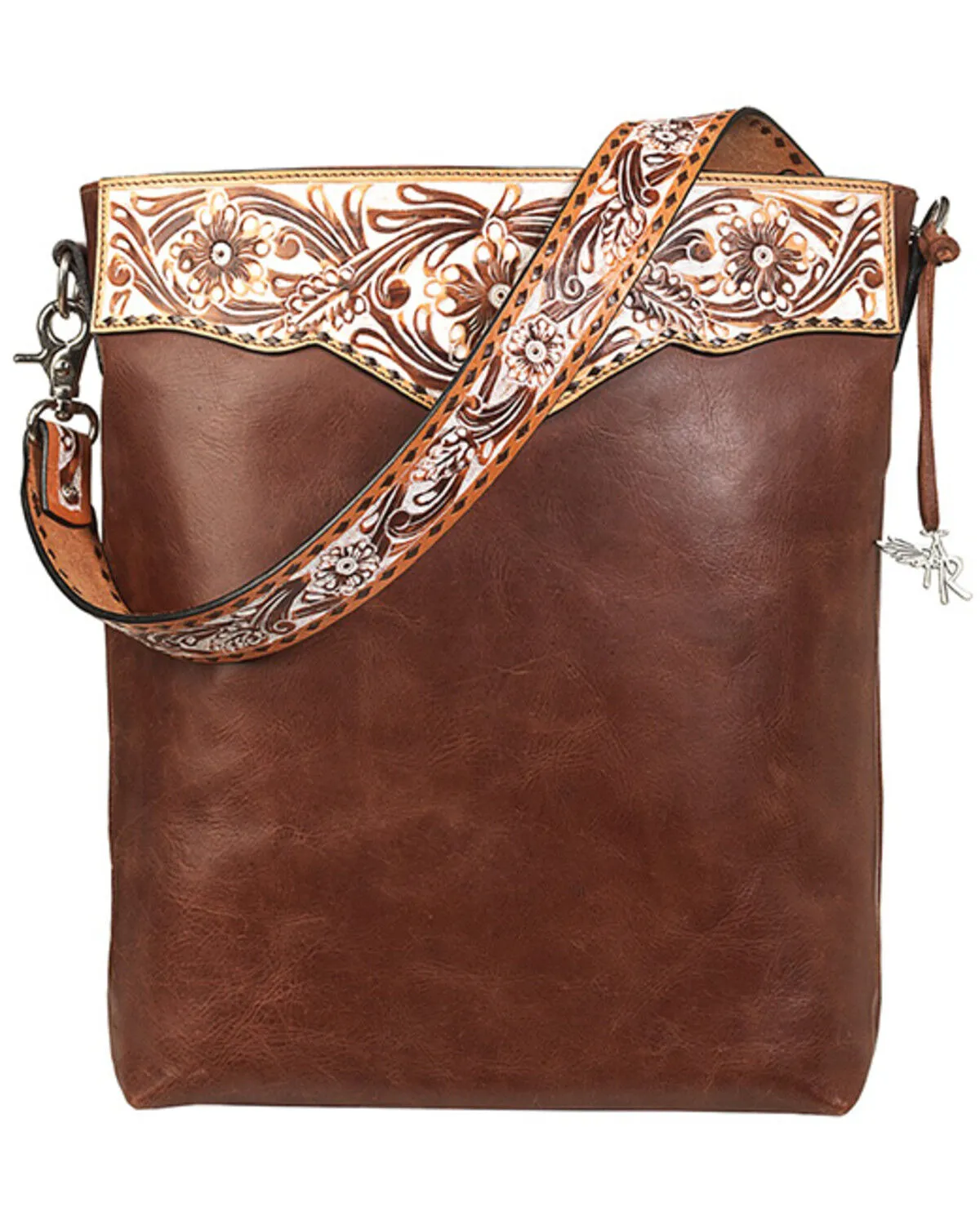 Angel Ranch Women's White Washed Daisy Crossbody