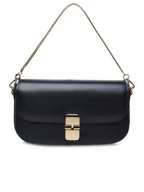 A.P.C.    A.P.C. 'Grace' Black Lear Bag