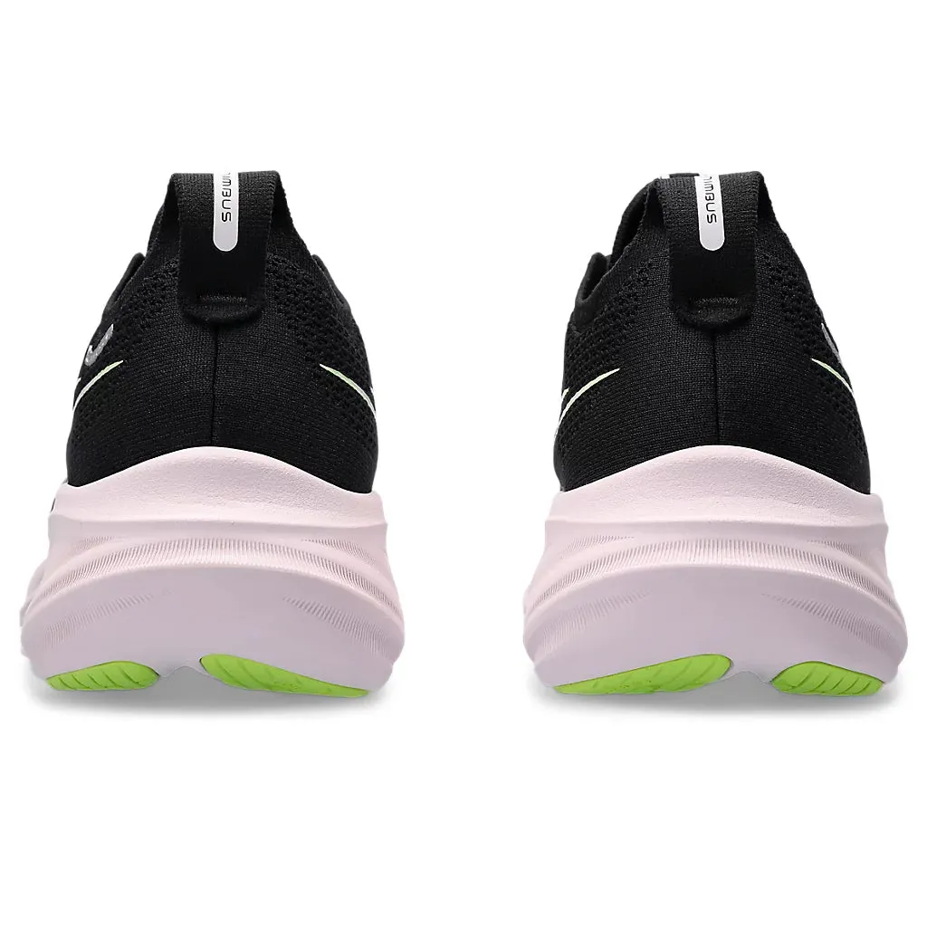 Asics Women's Gel-Nimbus 26 Running Shoes Black / Neon Lime