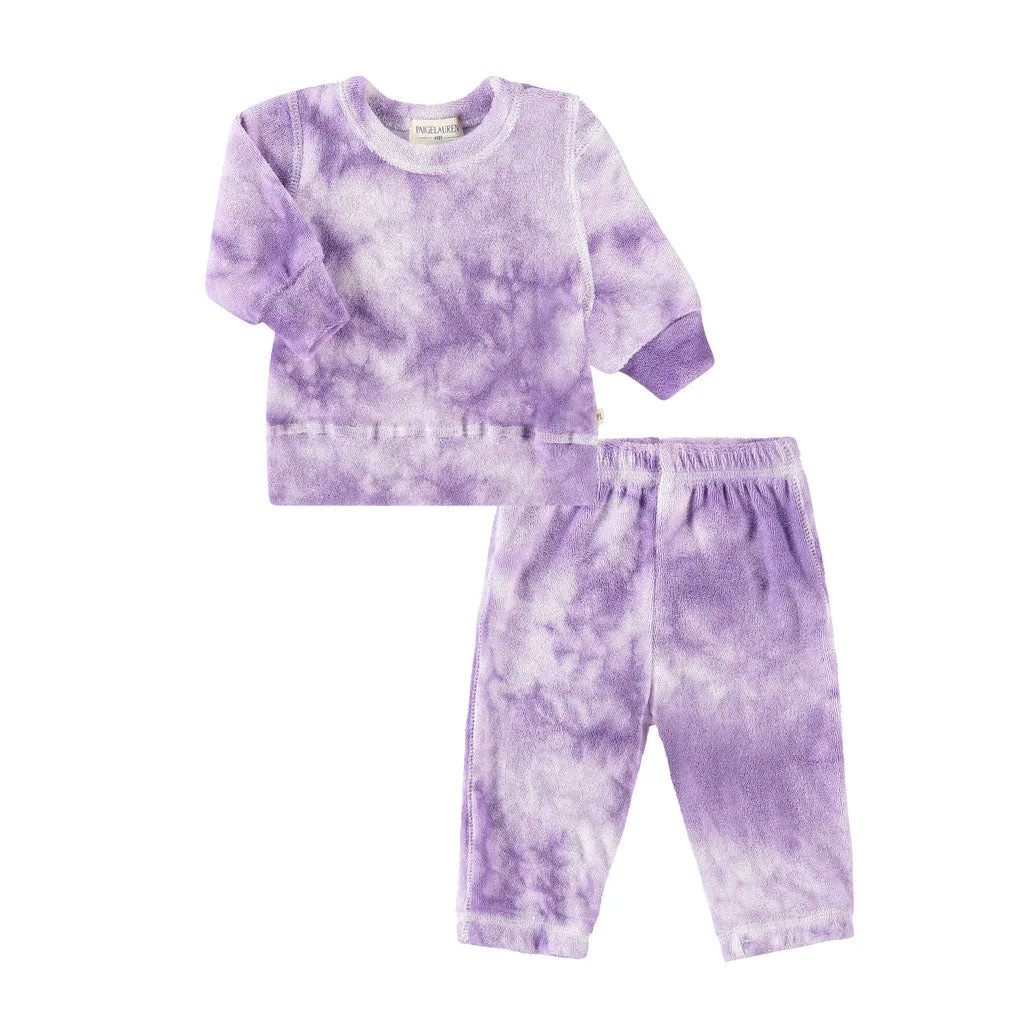 Baby Loop Terry Marble Pullover and Pant