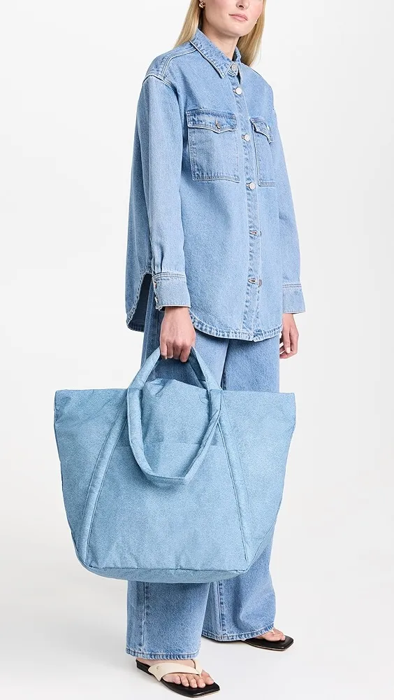 BAGGU   Travel Cloud Bag Digital Denim 