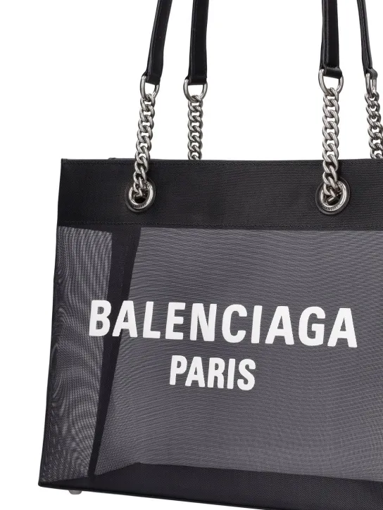 Balenciaga   Medium Duty Free leather & mesh tote 