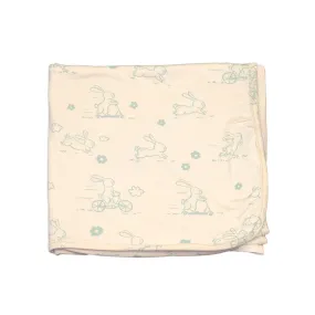 Bamboo Swaddle Blanket (Go Go Bunny Print)