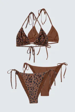 Basic 2 Pack Dalmatian Triangle Bikini Set