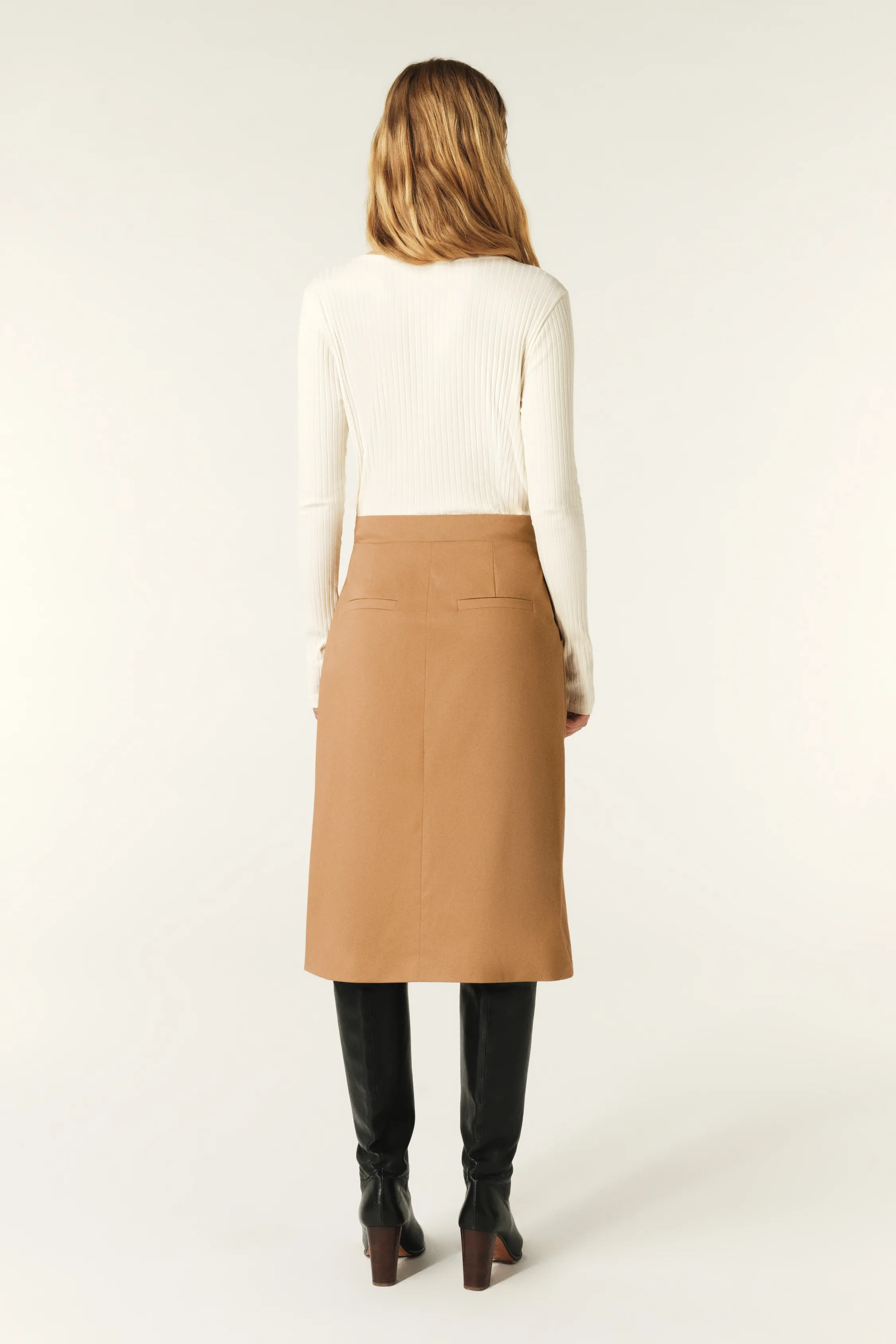 BASTIEN midi wrap skirt