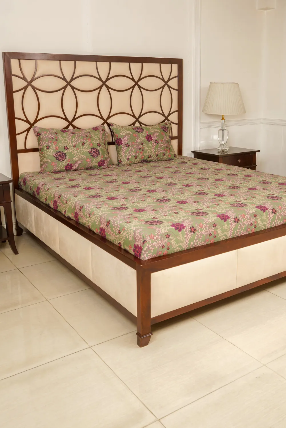 Bed Sheet - Garden Rouge (Queen Size)