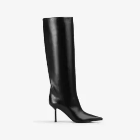 BELLA BOOT 80 mm Black nappa knee boot