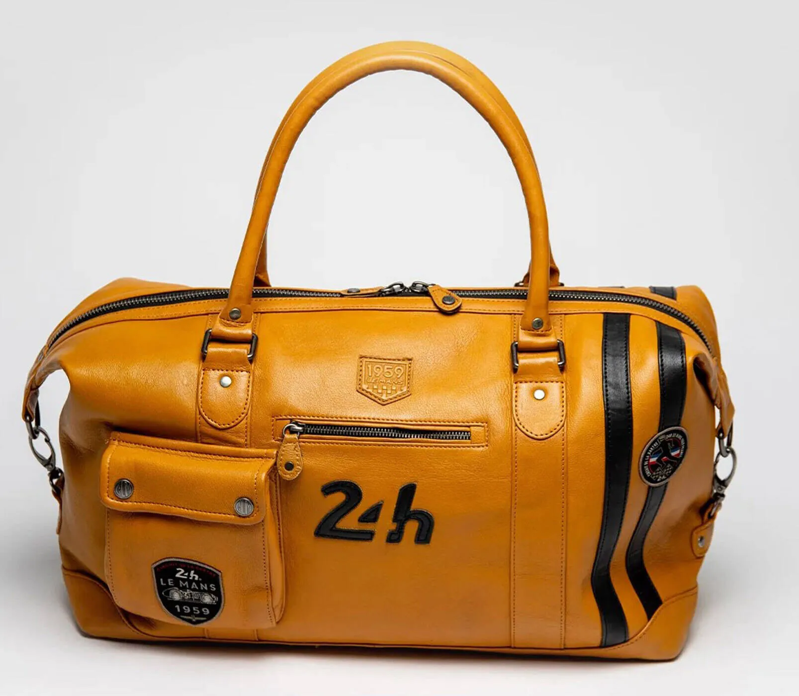 Black travel bag 100 years 24 h le mans gaston 4