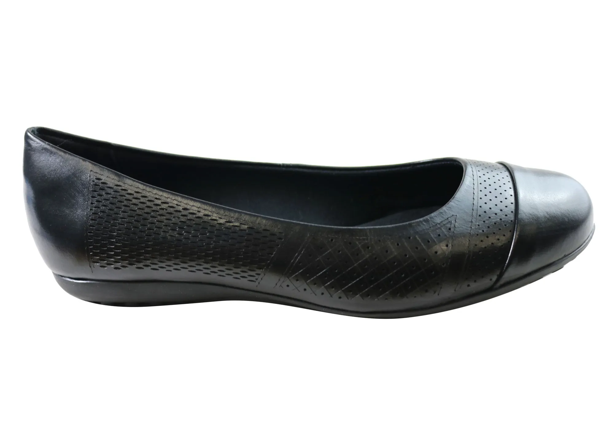 Bottero Torie Womens Comfortable Leather Flats Made In Brazil