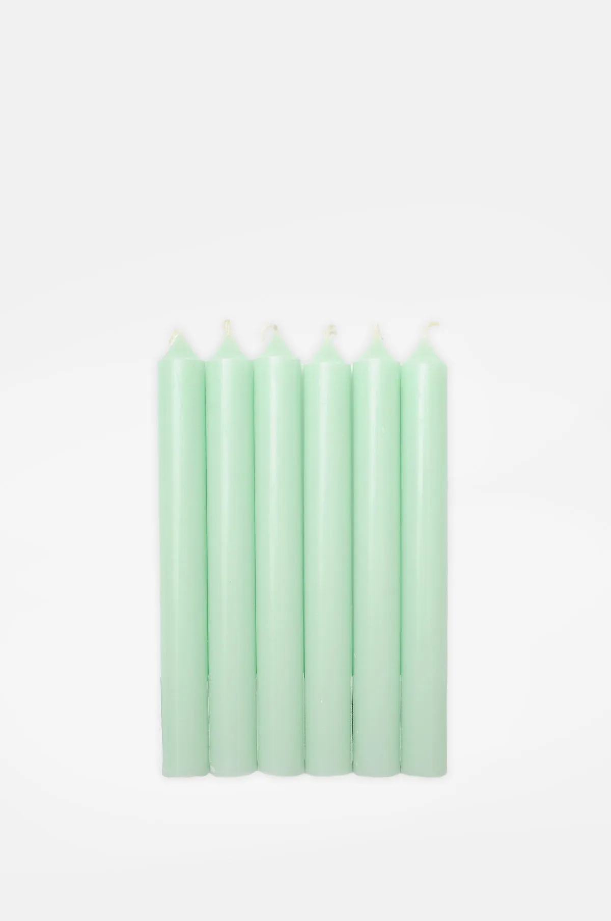 Box of 12 Vert Pastel Dinner Candles