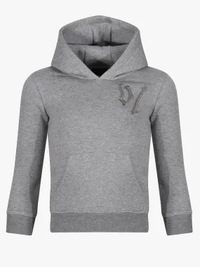 Boy's Monogram Luxe Hoodie - Grey