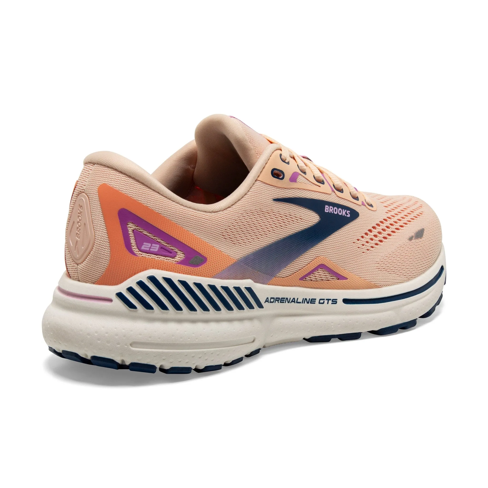 Brooks Women's Adrenaline GTS 23 Running Shoes Apricot / Estate Blue / Orchid