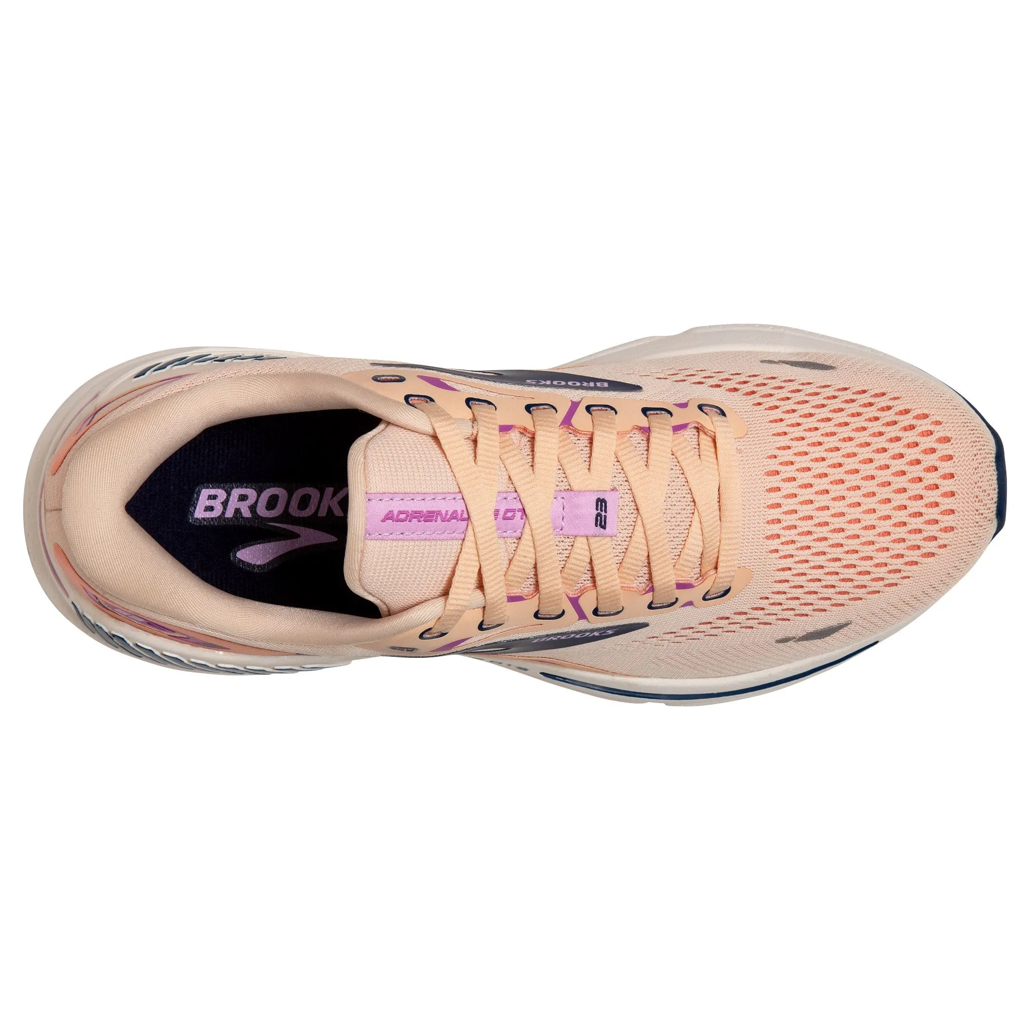 Brooks Women's Adrenaline GTS 23 Running Shoes Apricot / Estate Blue / Orchid