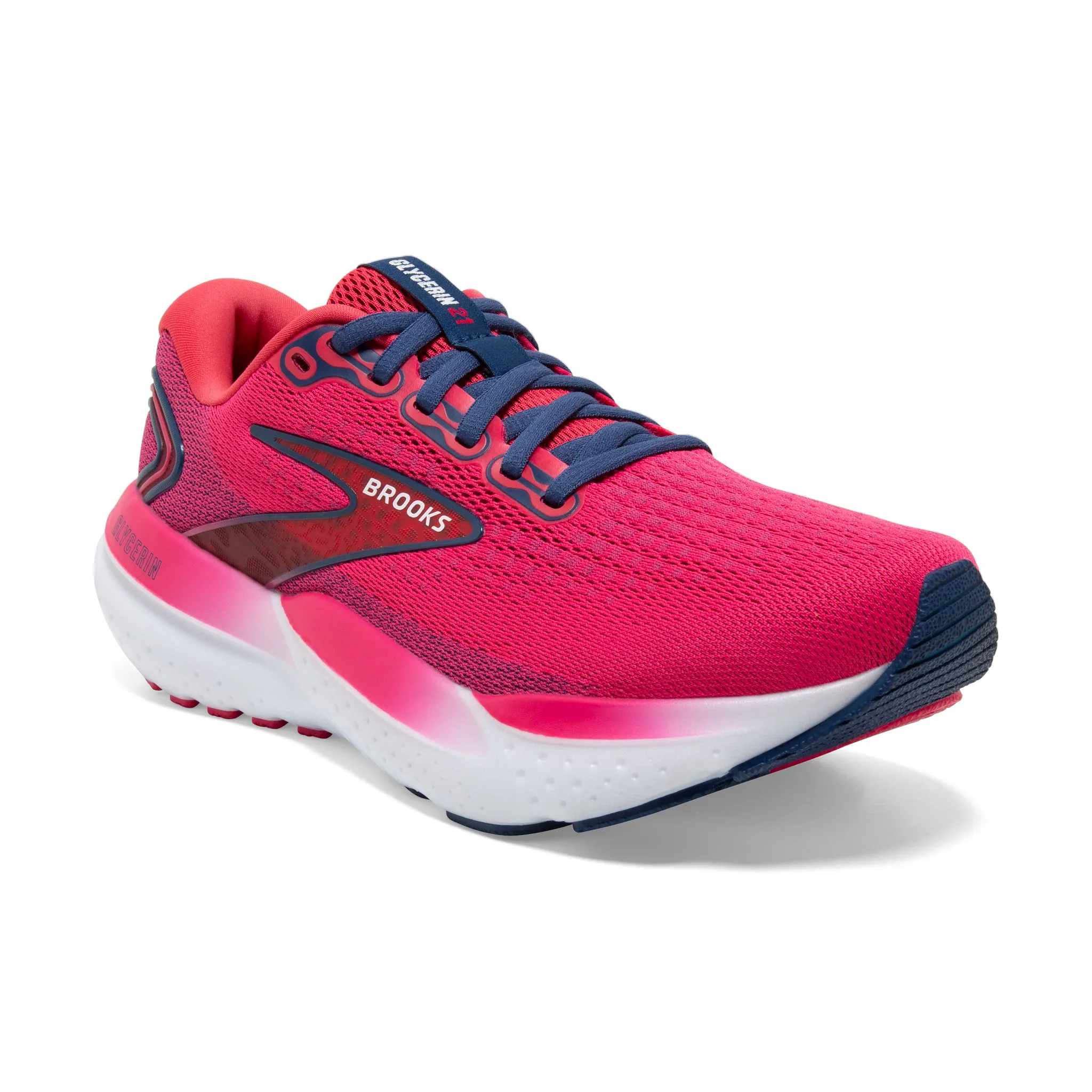 Brooks Women's Glycerin 21 Running Shoes Raspberry / Estate Blue