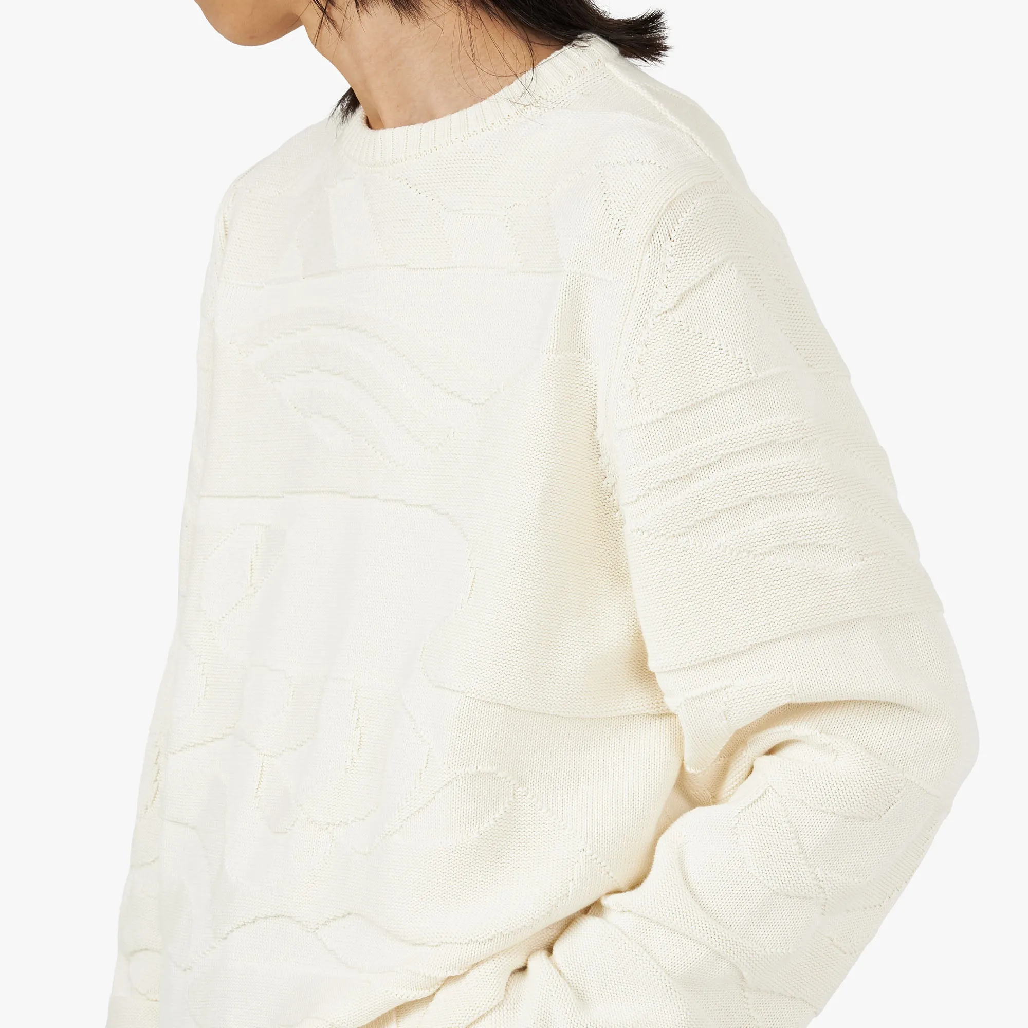 by Parra Landscaped Knitted Pullover / Off White