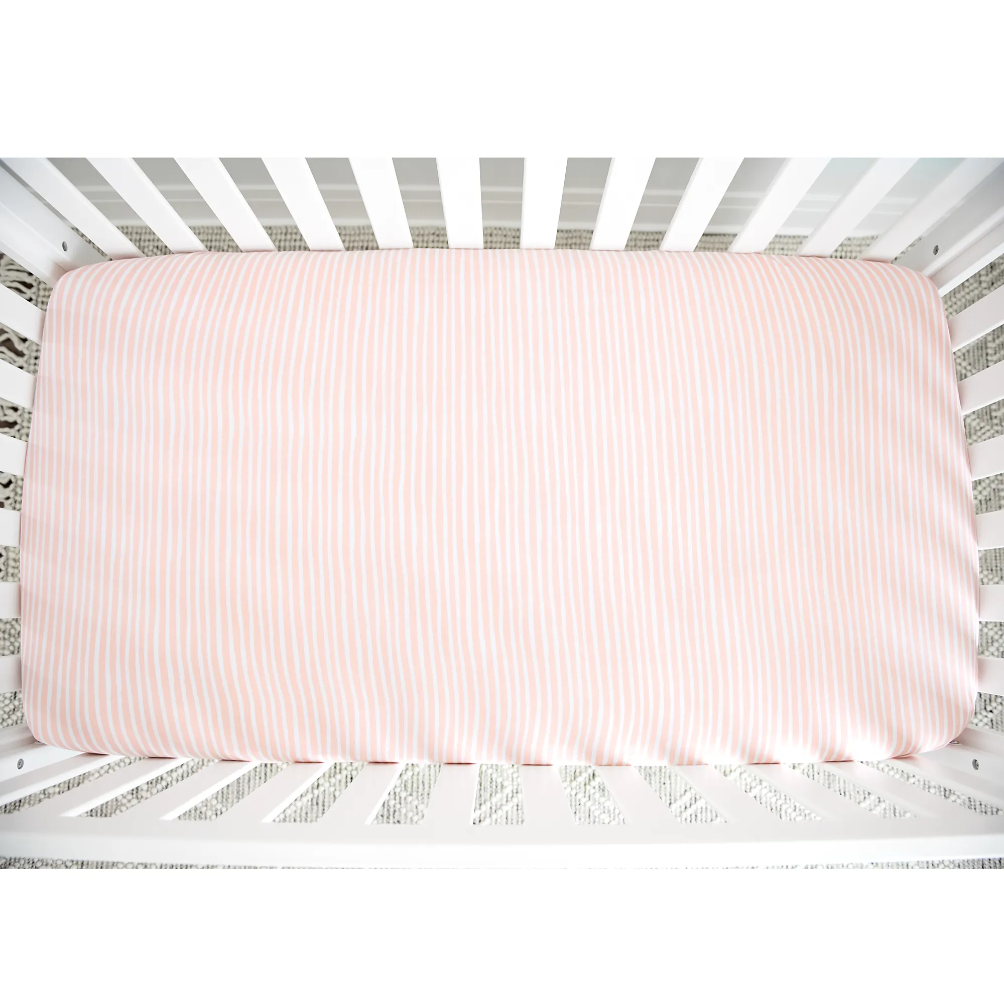 Carly Stripe Crib Sheet