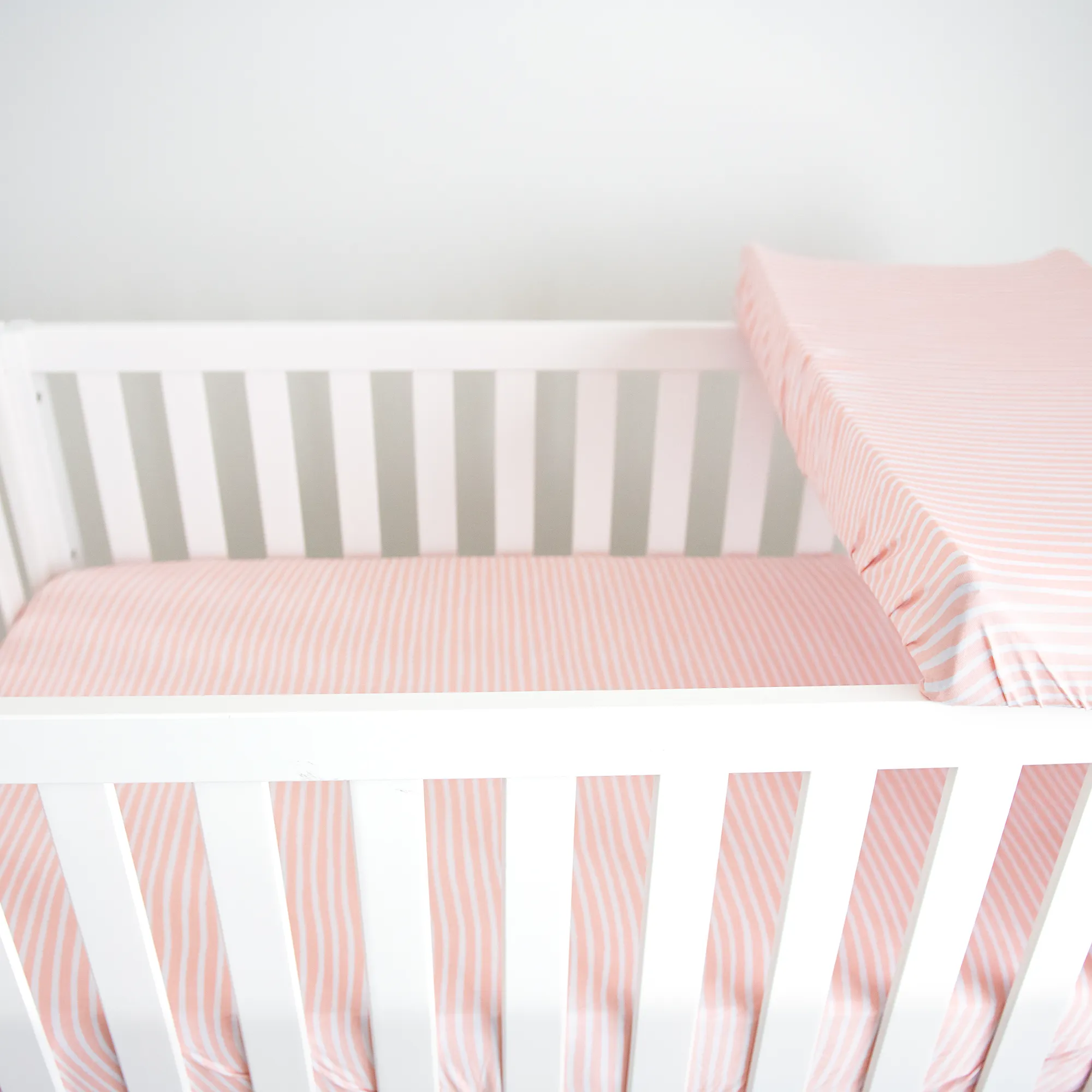 Carly Stripe Crib Sheet