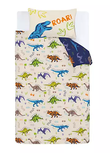 Catherine Lansfield Kids Prehistoric Dinosaurs Duvet Cover Set | Kaleidoscope