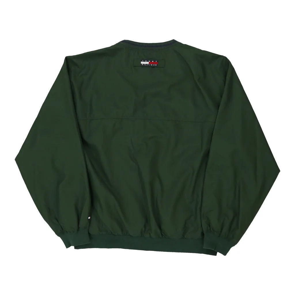 Clara Maass Medical Center Tommy Hilfiger Windbreaker - Large Green Polyester