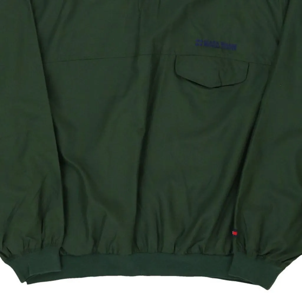 Clara Maass Medical Center Tommy Hilfiger Windbreaker - Large Green Polyester