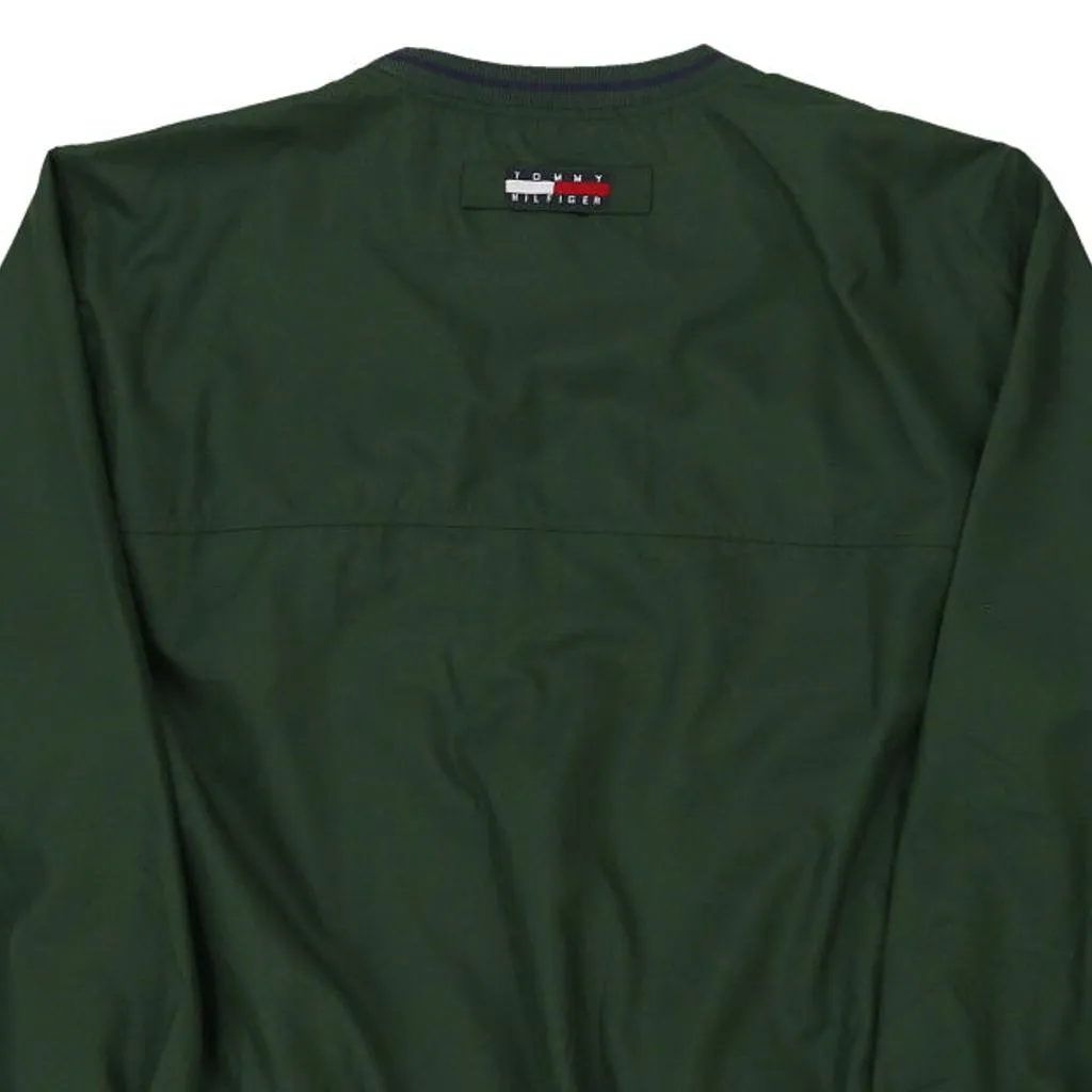 Clara Maass Medical Center Tommy Hilfiger Windbreaker - Large Green Polyester