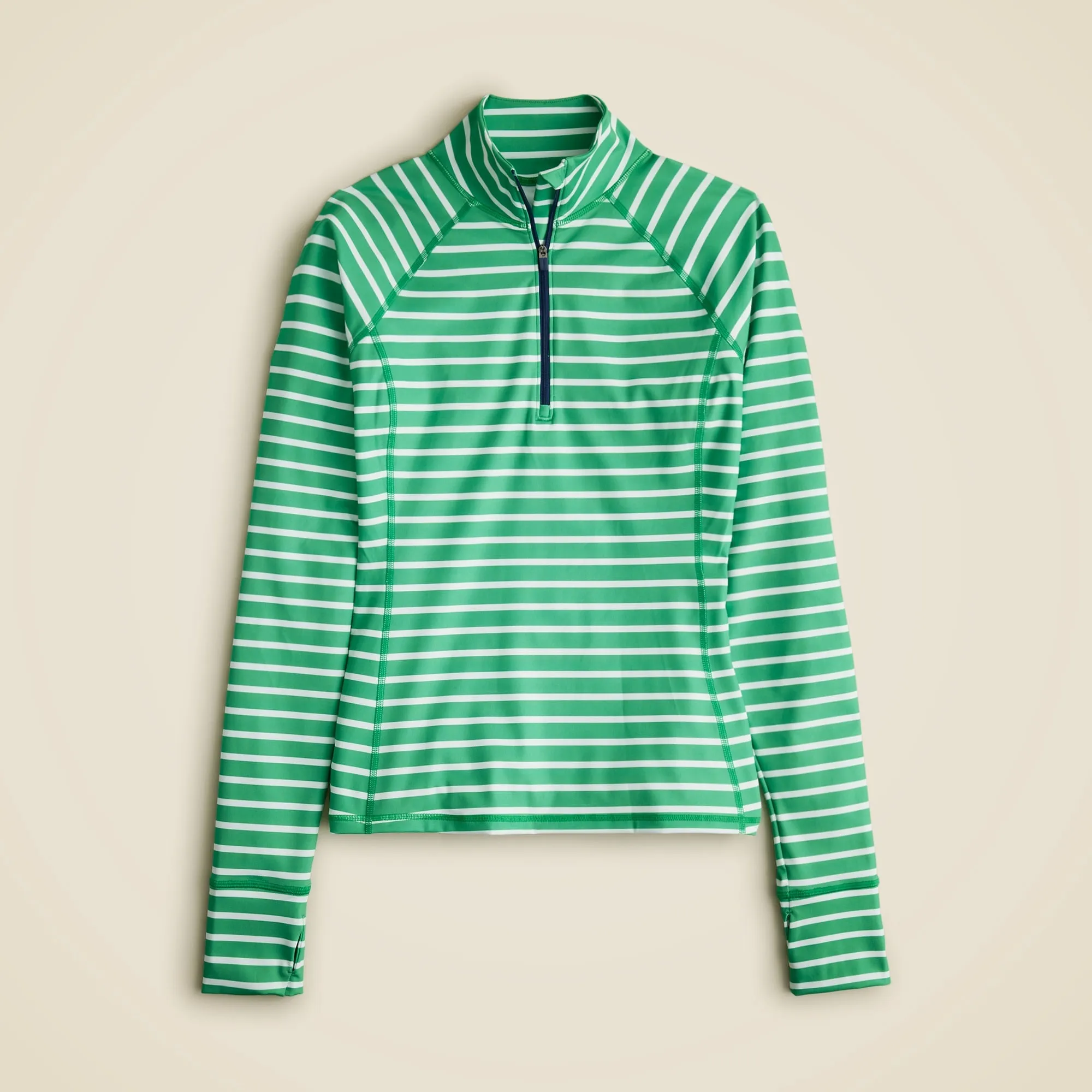 CloudStretch half-zip pullover in stripe