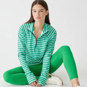 CloudStretch half-zip pullover in stripe