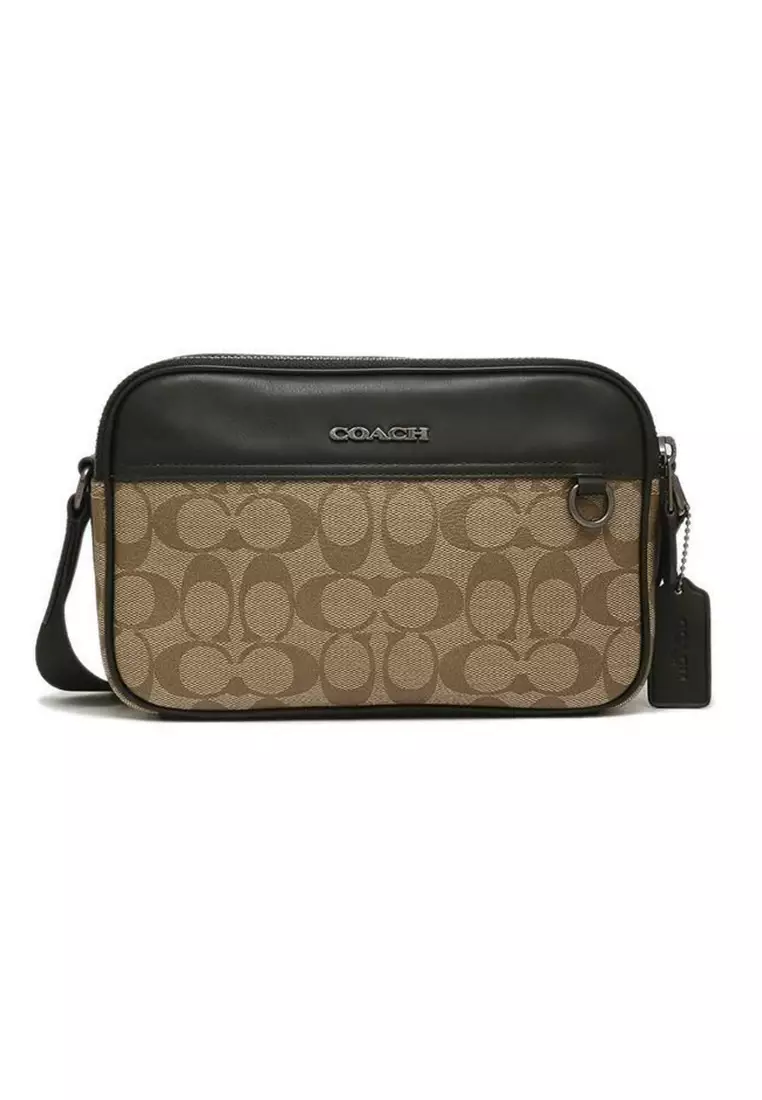 Coach Coach Graham Crossbody In Signature Canvas C4149 Khaki