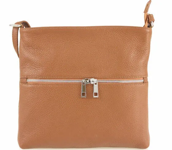 Cognac josslyn leather shoulder bag