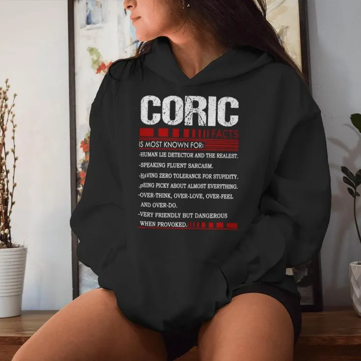 Coric Name Facts Last Name Coric Name Facts Family Name Women Hoodie