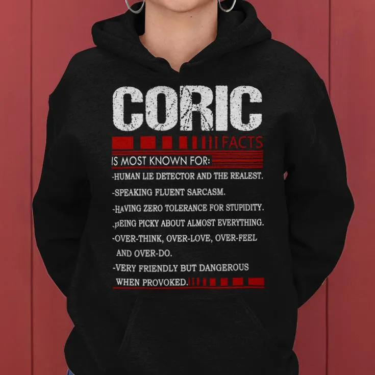 Coric Name Facts Last Name Coric Name Facts Family Name Women Hoodie