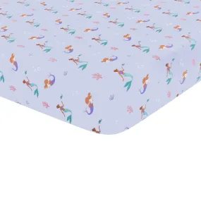 Crib Sheet in Mermaid