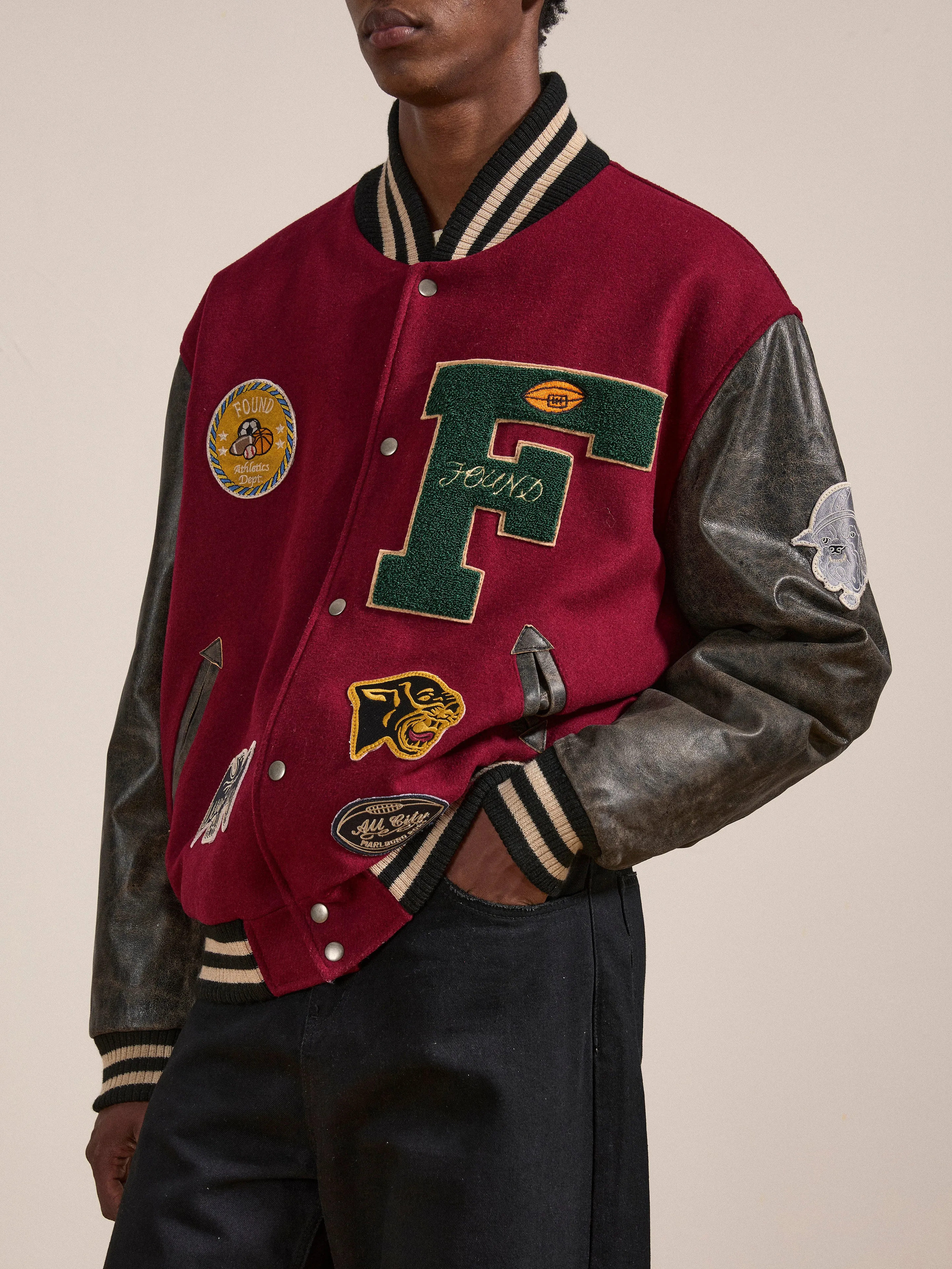 Crimson Letterman Jacket