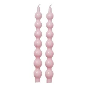 Curved Candles 2 Pack (Soft Pink)