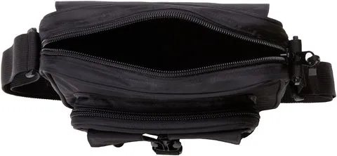 Derek Alexander Unisex Everyday/Travel Cross-Body Shoulder Bag - Black (PW 20148)