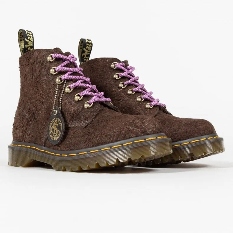 Dr. Martens 101 Hardware Suede 'Made in England' (Dark Brown)