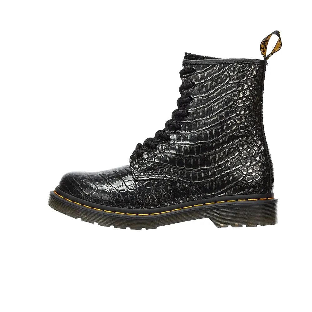 Dr. Martens 1460 W Emboss Gunmetal Wild Croc 27249029