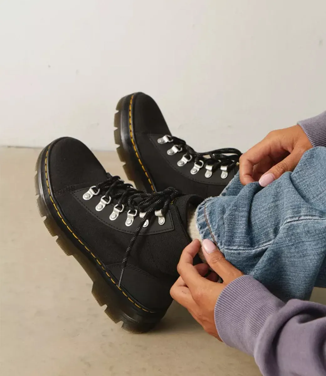 Dr. Martens Combs Women's  Black / Ajax + Extra Tough Poly