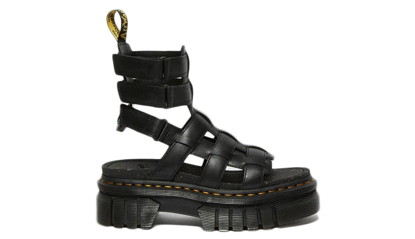 Dr. Martens Ricki Nappa Lux Leather Platform Gladiator Sandals