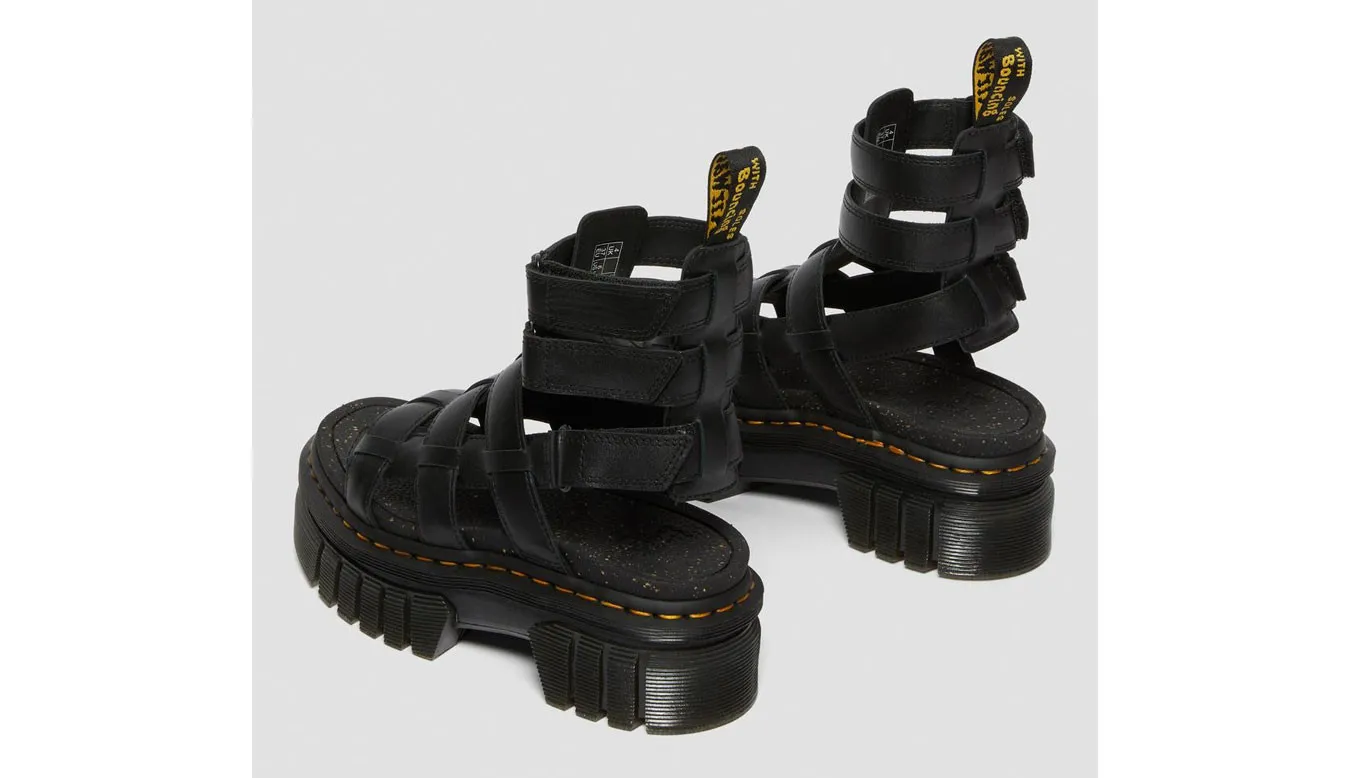 Dr. Martens Ricki Nappa Lux Leather Platform Gladiator Sandals